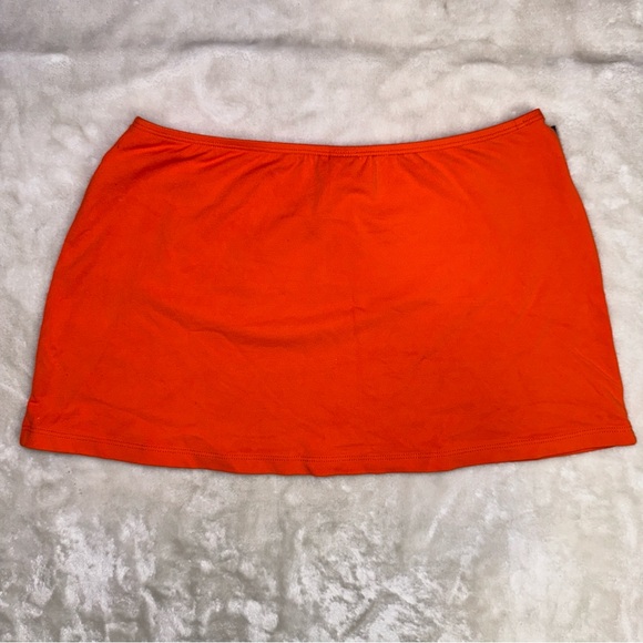 Vintage Baja Blue Orange Mini Skirt Swimwear Coverup Size Small - Picture 4 of 8